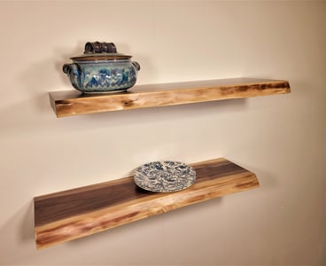 Live-edge Shelves